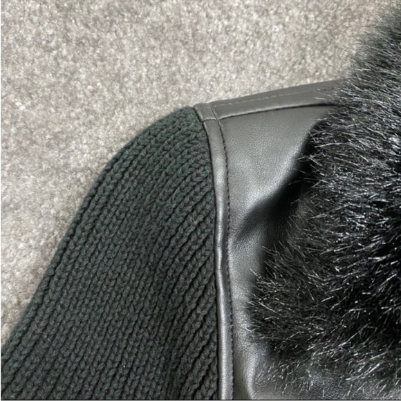 BeBop vintage faux fur collar black jacket - Picture 13 of 13